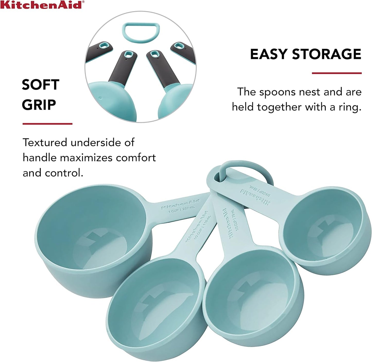 KitchenAid Universal Measuring Cup Set, 4-Piece, Pistachio