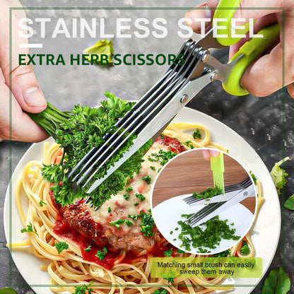 2 Pack ONEBOM Kitchen Shears,Kitchen Scissors Heavy Duty Serrated Blade for Cutting Meat, Food, Fish, Poultry Sharp Scissors, Apartment Kitchen Accessories,Gift Herb Scissor(Rose Glod)