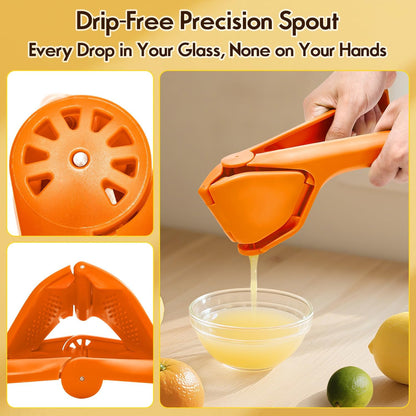 Manual Lemon Squeezer, Hand Lemon Squeezer, Durability and longevity, Easy to Use & Dishwasher Safe, Lemon Juicer, Citrus Juicer, Lemon Juicer Squeezer to Squeeze Lemons, Yellow, HomeyVenture