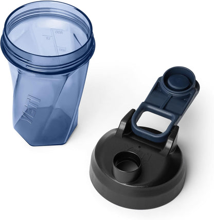 YETI Yonder Helimix Vortex Blender Shaker Bottle Holds up to 20oz | No Blending Ball or Whisk | USA Made | Portable Pre Workout Whey Protein Drink Shaker Cup | Dishwasher Safe, Clear