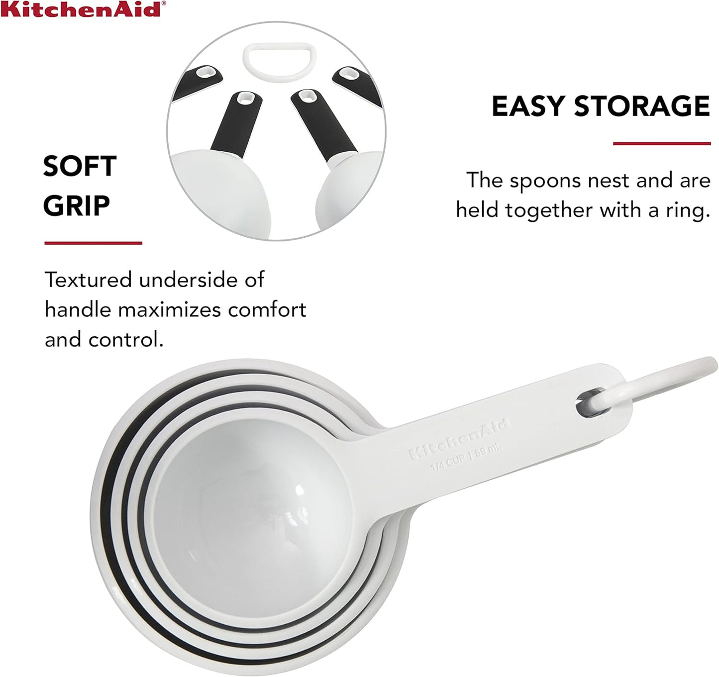 KitchenAid Universal Measuring Cup Set, 4-Piece, Pistachio