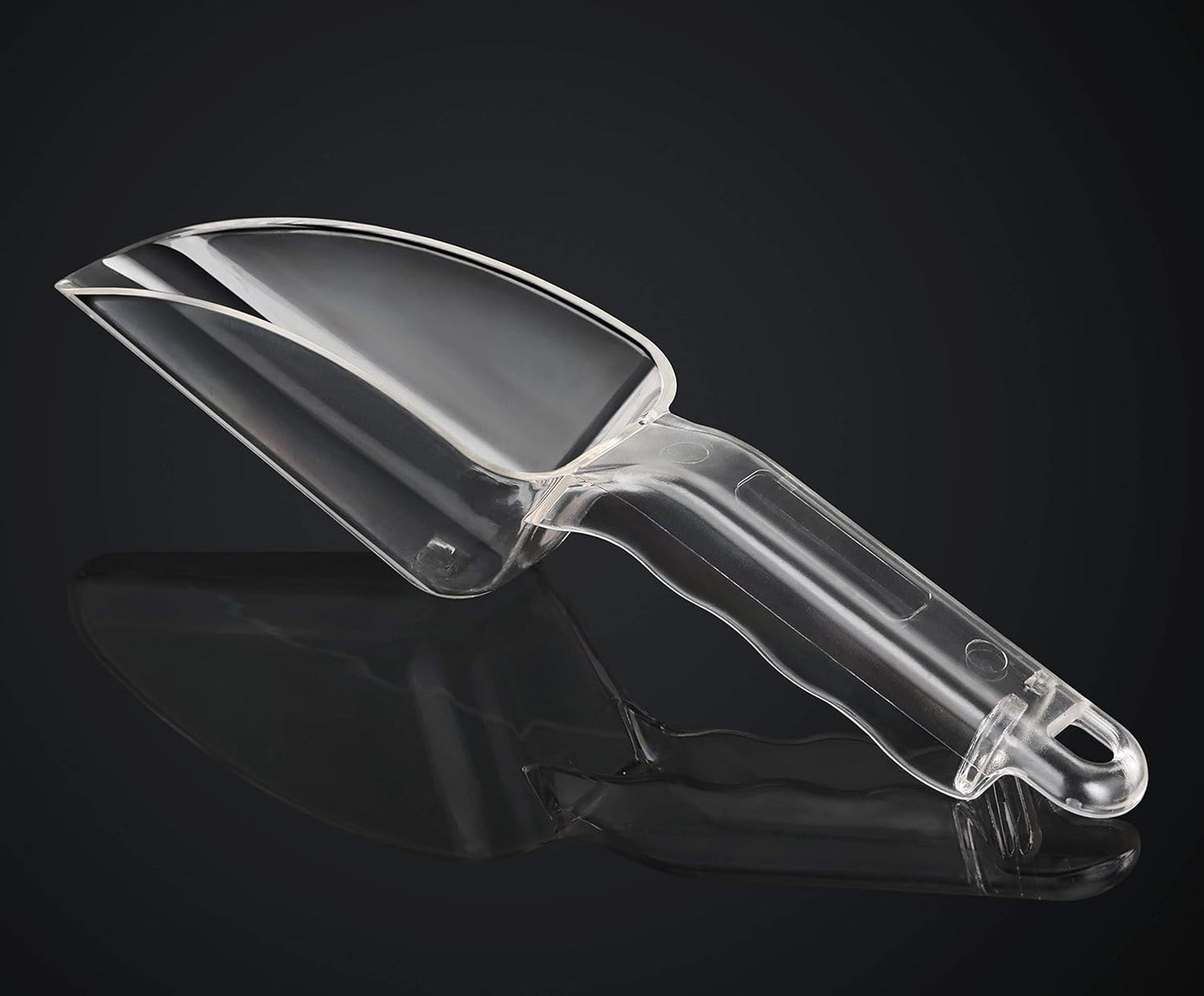 New Star Foodservice 34400 Polycarbonate Plastic Utility Ice Scoop, Clear, 12-Ounce