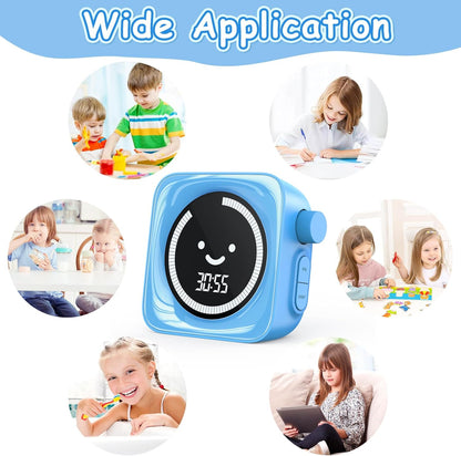 Visual Timer, 99 Minute Digital Kitchen Desk Timer for Office Supplies Home Productivity Management Tool Countdown Count Up, White
