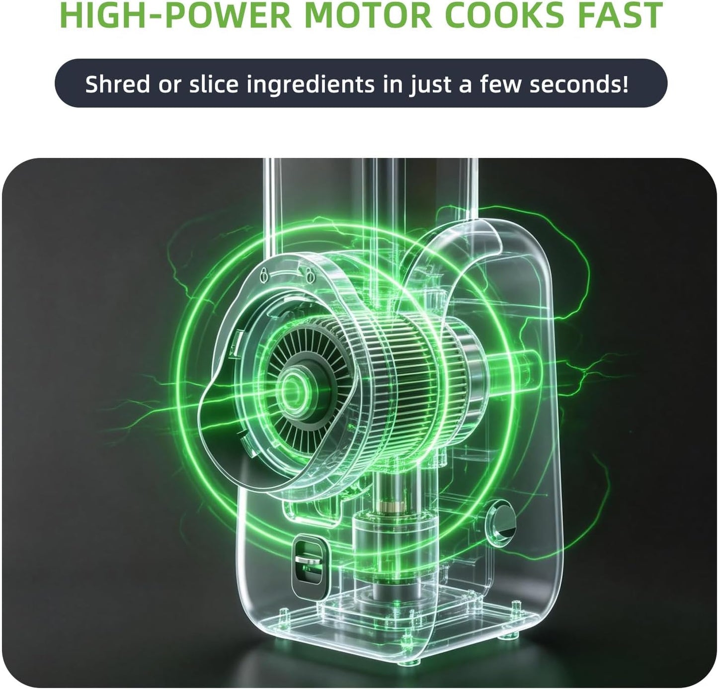Electric Cheese Grater and Vegetable Slicer, 4 in 1 Salad Maker with Stainless Steel Blades, One-Touch Control Multifunctional Rotary Cutter for Potatoes Carrots Cucumbers Fruits Salad etc.