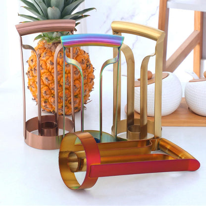 Stainless Steels Pineapple Peeler Corer Cutter Tool Portable Fruit Slicers Kitchen Tool Quick Pineapple Meat Pickers For Home Picnics Party Travel