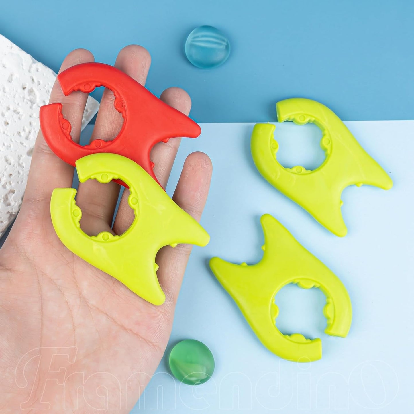 Framendino, 10 Pack Spatula Bracket Clips Silicone Spoon Pot Pan Holders Non-Slip Utensil Rest for Kitchen Cooking
