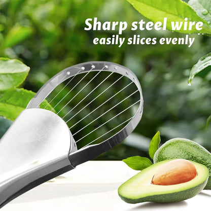 Avocado Slicer Tool,3-in-1 Stainless Steel Avocado Cutter, Pitter & Peeler The Best Holiday Gifts