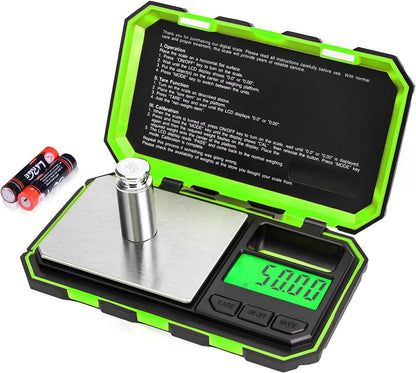 Fuzion Digital Pocket Scale, 500g x 0.01g Gram Scale, Mini Scale 6 Units Jewelry Scale with LCD Display, Tare Function for Food, Jewelry, Coin, Coffee