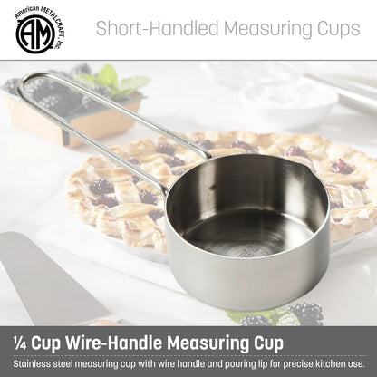 American METALCRAFT, Inc. 1/3 Stainless Steel Measuring Cup, Silver
