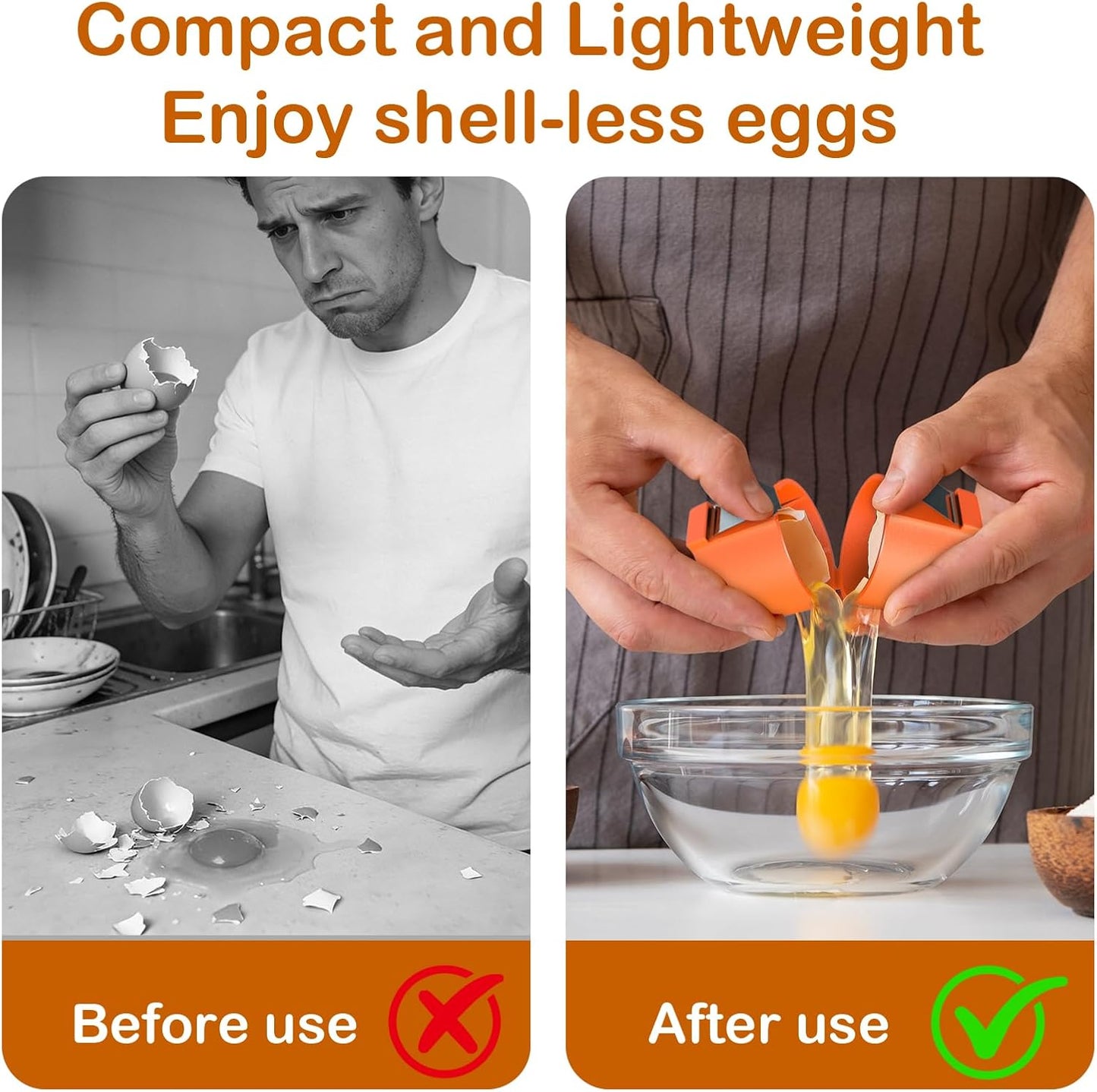 2026 New Upgrade Egg Cracker, Silicone Egg Shell Opener Suitable for Cracking Raw Eggs, Eggs Shell Breaker in Paper Box Packaging, Opens Egging with Ease, Kitchen Convenience Gadget