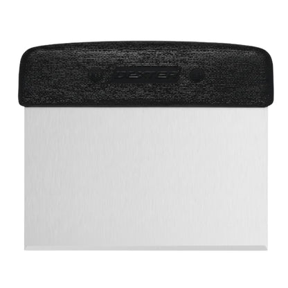 Dexter-Russell 6” x 3” Dough Cutter/Scraper – S196B, Stainless Steel Blade with Black Textured Handle, Sani-Safe Series, NSF Certified, Made in USA
