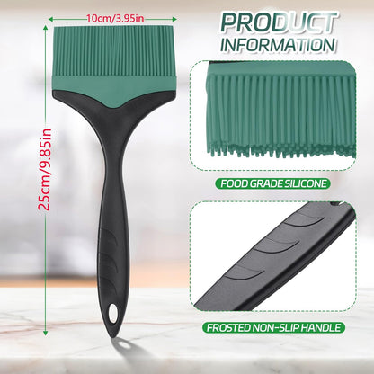 Large Silicone Basting Pastry Brush - Silicone Basting Brush for Grilling,Heat Resistant Brushes Spread Oil Butter Sauce for Cooking Baking BBQ,3.95inch Extra Wide Grill Basting Brush（Red 2）