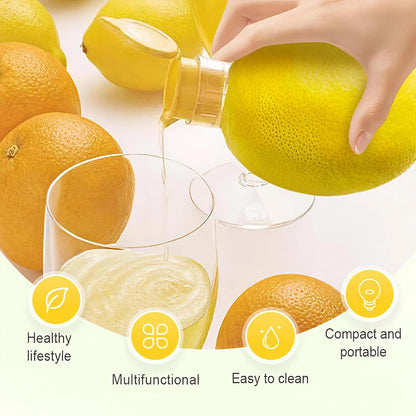 Lemon Squeezer, 2-Pack Screw Top Manual Juicer with Pour Spout - Handheld Citrus Press for Lime, Orange, Easy to Clean & Carry for Kitchen, Cocktails, Drinks, Outdoor