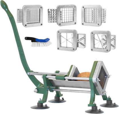 Tiger Chef Commercial Grade French Fry Cutter, Complete Combo Sets 15 Pieces,