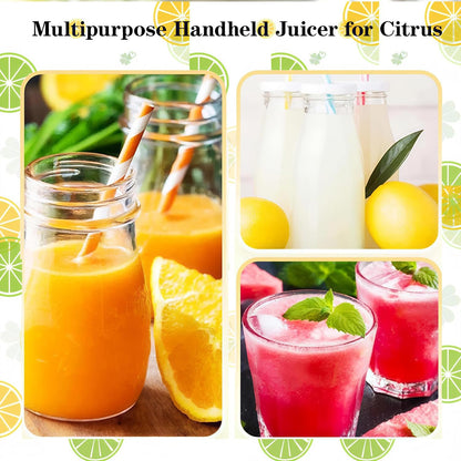 Lemon Squeezer, 2-Pack Screw Top Manual Juicer with Pour Spout - Handheld Citrus Press for Lime, Orange, Easy to Clean & Carry for Kitchen, Cocktails, Drinks, Outdoor