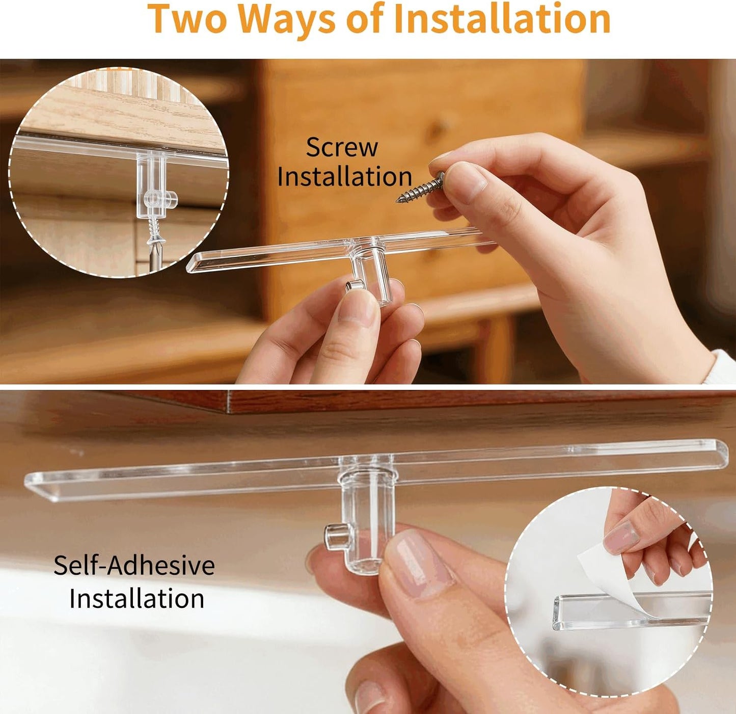 Stand Mixer Attachment Holder for KitchenAid Accessories and Attachments - 4 Pack Hanging Organizer for Storage Your Kitchen Aid Dough Hook Paddle Whisk Attachment Hanger (Plastic White)