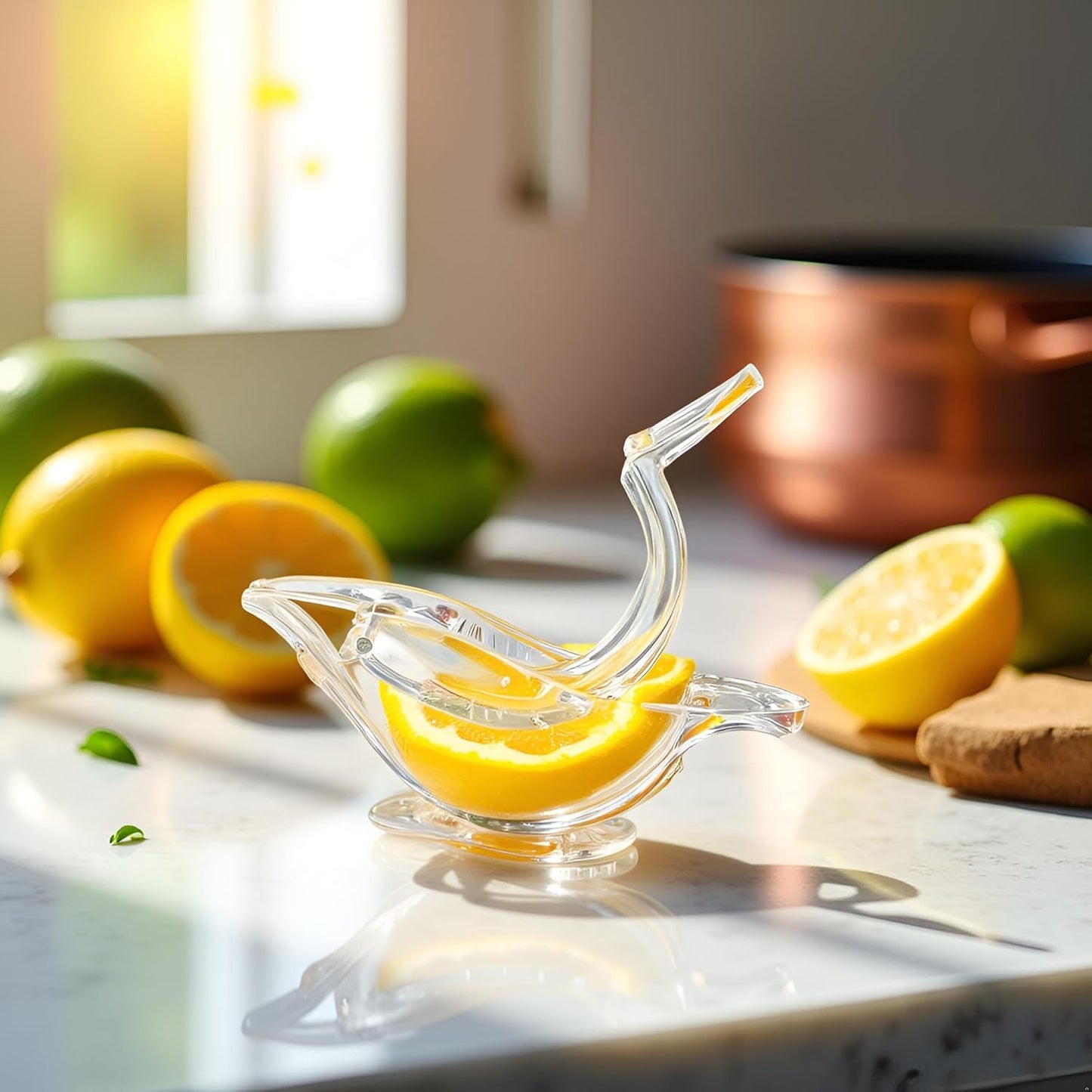 2 Pack Bird shape Lemon Squeezer, Lemon Juicer Acrylic Manual Juice Lime Squeezer Bird Shape Hand Juicer for Orange Lemon Lime Pomegranate