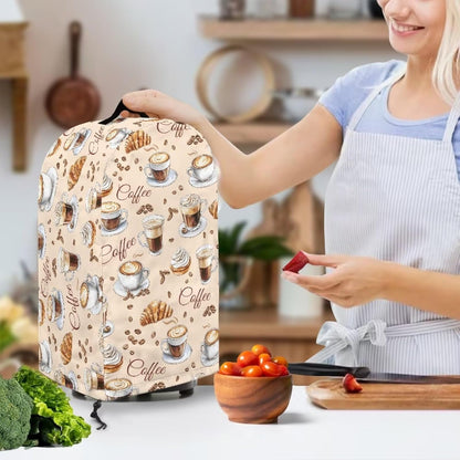 Coffee Pastry Blender Dust Cover with Drawstring Field Stand Mixer or Coffee Maker Cover Anti Fingerprint Polyester Appliance for Home Kitchen Decor