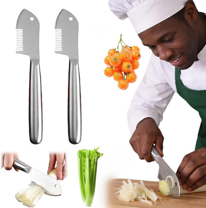Stainless Steel Multi-purpose Julienne Peeler, Precision Julienne Blade, Vegetable Juliennes Slicer, Quick & Easy Kitchen Shredder Tool with Comfortable Handle & Hanging Hole (1PC)