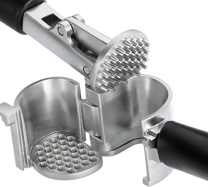 Küchenprofi Stainless Steel Garlic Press with Non-Stick Coating, 8.5" x 2.4"