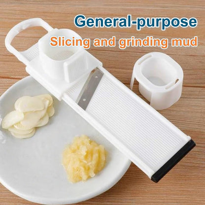 1Pcs Multi-Functional Food-Grade Garlic Press & Slicer – Ultra-Thin Vegetable Shredder/Chopper, Kitchen Prep Gadget for Home Chefs, Cooking Accessories, Food Preparation Equipme