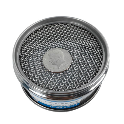 325 Mesh Lab Sieves 4" Diameter 304 Stainless Steel Wire Cloth Test Sieve for Industrial Laboratory Home