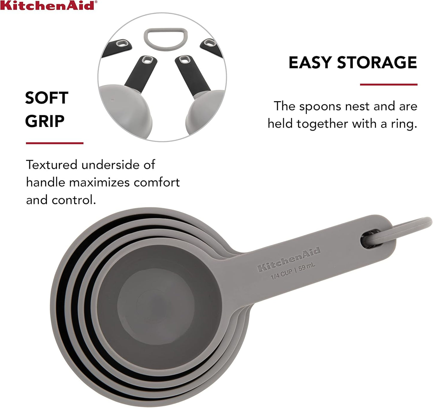 KitchenAid Universal Measuring Cup Set, 4-Piece, Pistachio