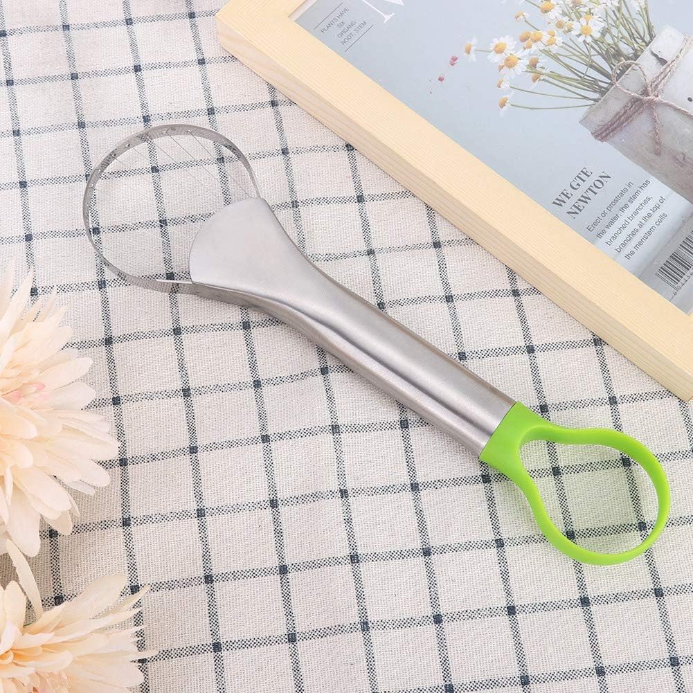 Avocado Slicer, Avocado Pit Remover Cutter Peeler Stainless Steel Avocado Slicer and Pitter Tool Multifunctional 2 in 1 Fruit Avocado SlicerTool