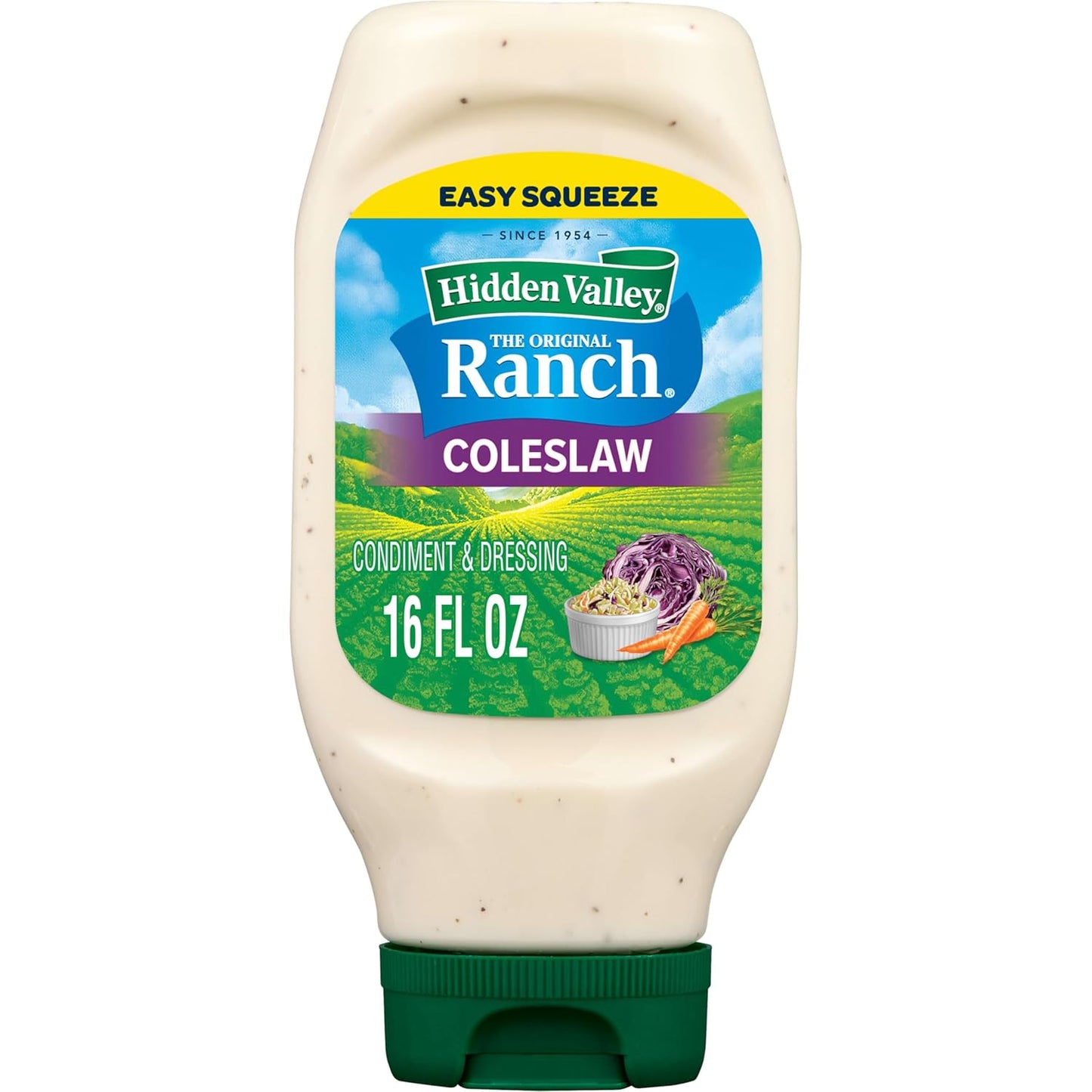 Hidden Valley Coleslaw Condiment and Dressing, Easy Squeeze Bottle, 16 fl oz (Package May Vary)
