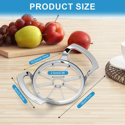 Apple Slicer and Corer, Basic Model with 12 Sharp Stainless Steel Blades - Zinc Alloy Case for Effortless Slicing & Coring