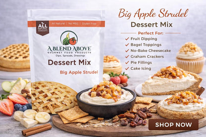 A Blend Above Banana Cream No-Bake Dessert Mix, 3 Pack, No-Bake Cheesecake, Fruit Dip, Dessert Mix, Bagel Topping, Frosting, Cheesecake Filling, Quick and Easy to Make, Makes 16 Ounces, Cream Cheese,