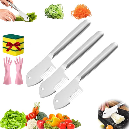 Stainless Steel Multi-purpose Julienne Peeler, 2026 New Precision Julienne Blade, Vegetable Julienne Slicer Quick & Easy Kitchen Shredder Tool for Fruit, Potatoes, Carrot (1PCS)