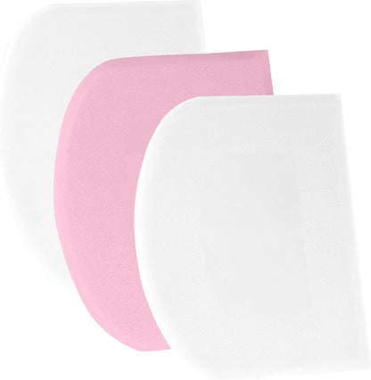 SURDOCA Dough Scraper Bench Scraper - 3P 4.7x3.7" Plastic Flexible Bowl Scraper, Sharp Edge & Angles Cake Scraper. Non-Slip Bakeware Decorating Tools Sculpting & Modeling Tools - Pure White - Colors A