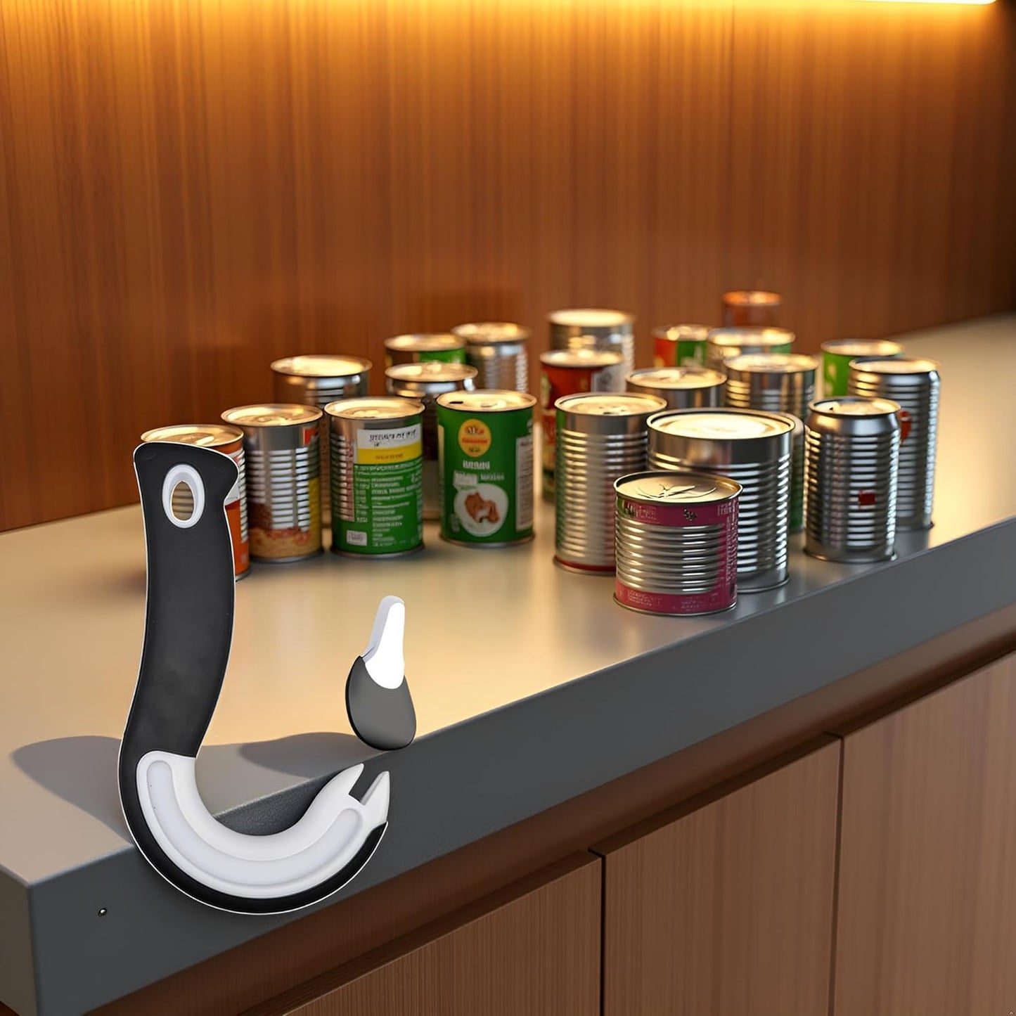 Hand Can Opener Manual, Can Opener for Seniors, Easy Open Ring Pull Can Opener, Convenient to Open Cans Labor-Saving Tools Can be Used for a Variety of Pull-Tab Cans, Manual Can Openers