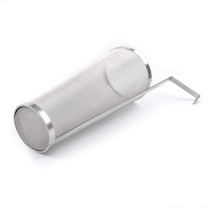 Brewing Hopper Spider Strainer, ProMaker Stainless Steel 1 Gallon 300 Micron Mesh Cartridge Hop Spider Beer Hops Filter Homebrew Hops Beer Tea Kettle Brew Filter (5.3 X 16 Inch)