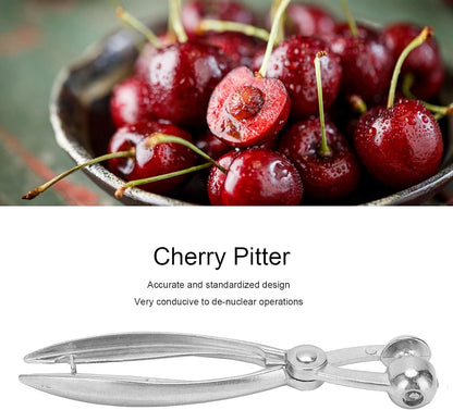 Aluminum Cherry Pitter Tool Kitchen Fruit Corer Handheld Cherry & Olive Stone Remover with Ergonomic Handle