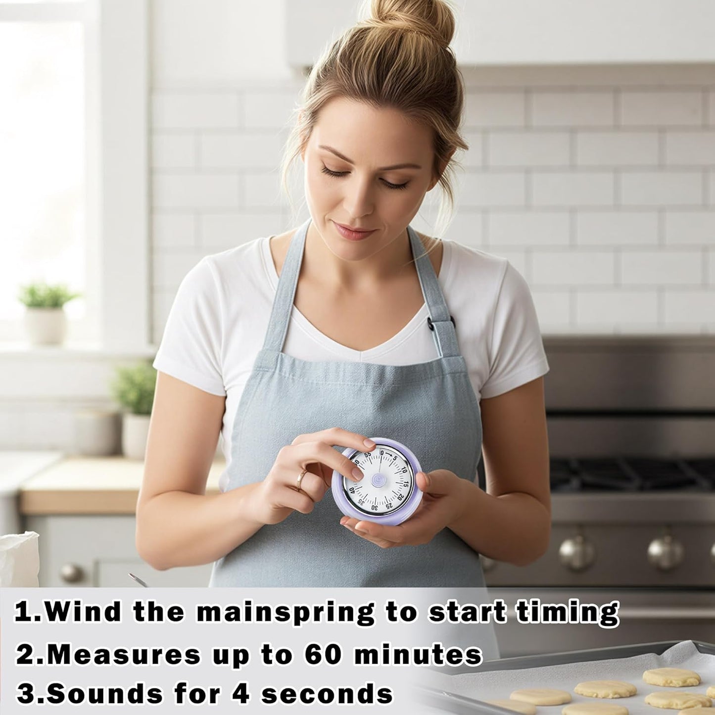 60-Minute Magnetic Visual Timer, Silent Operation and No Battery Needed, Time Management Tools for Kitchen, Homeschool Desk, Office Meetings & Home Learning Timer (Green)