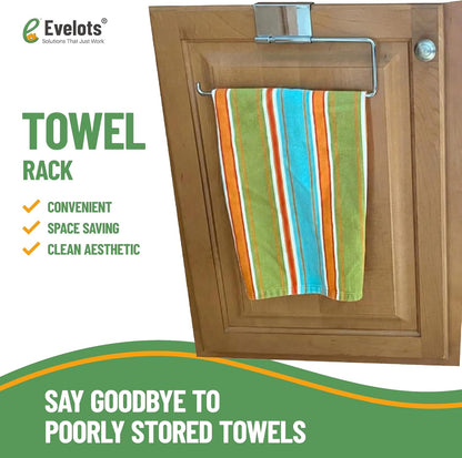 Evelots 6 Pot Lid Organizer for Cabinet Door or Pantry Wall - Closet Door Pots and Pans Lids Holder - Glass or Metal Pan Covers Cabinet Organizer Kitchen Storage - White 6 Tier Lid Rack