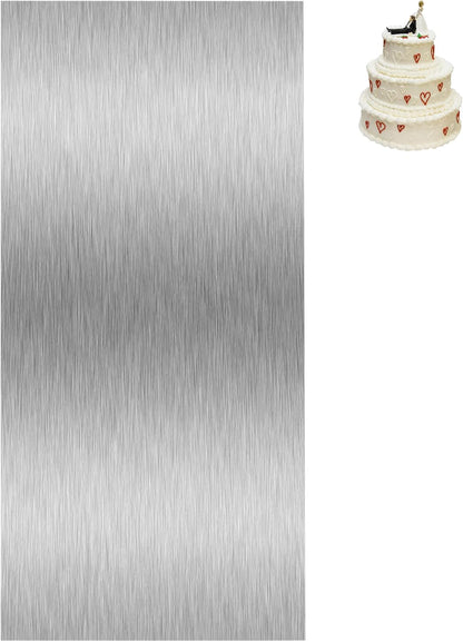 Cake Scraper Smoother Cake Decorating Supplies Kit 8.6 Inch Metal Bench Scraper for Baking Buttercream Smoother Stainless Steel Frosting Cake Comb Edge Side Jagged Comb for Cream Cake-1