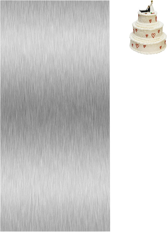 Cake Scraper Smoother Cake Decorating Supplies Kit 8.6 Inch Metal Bench Scraper for Baking Buttercream Smoother Stainless Steel Frosting Cake Comb Edge Side Jagged Comb for Cream Cake-1