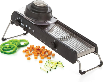 PL8 Professional Cubing Mandoline - Versatile Vegetable Slicer with Integrated Cubing System, Adjustable Blades for Cubes, Slices, and Julienned Cuts