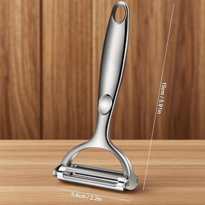 Multifunctional vegetable and fruit peeler - 2-in-1 shredding and peeling device - Peels fruits - Suitable for the kitchen