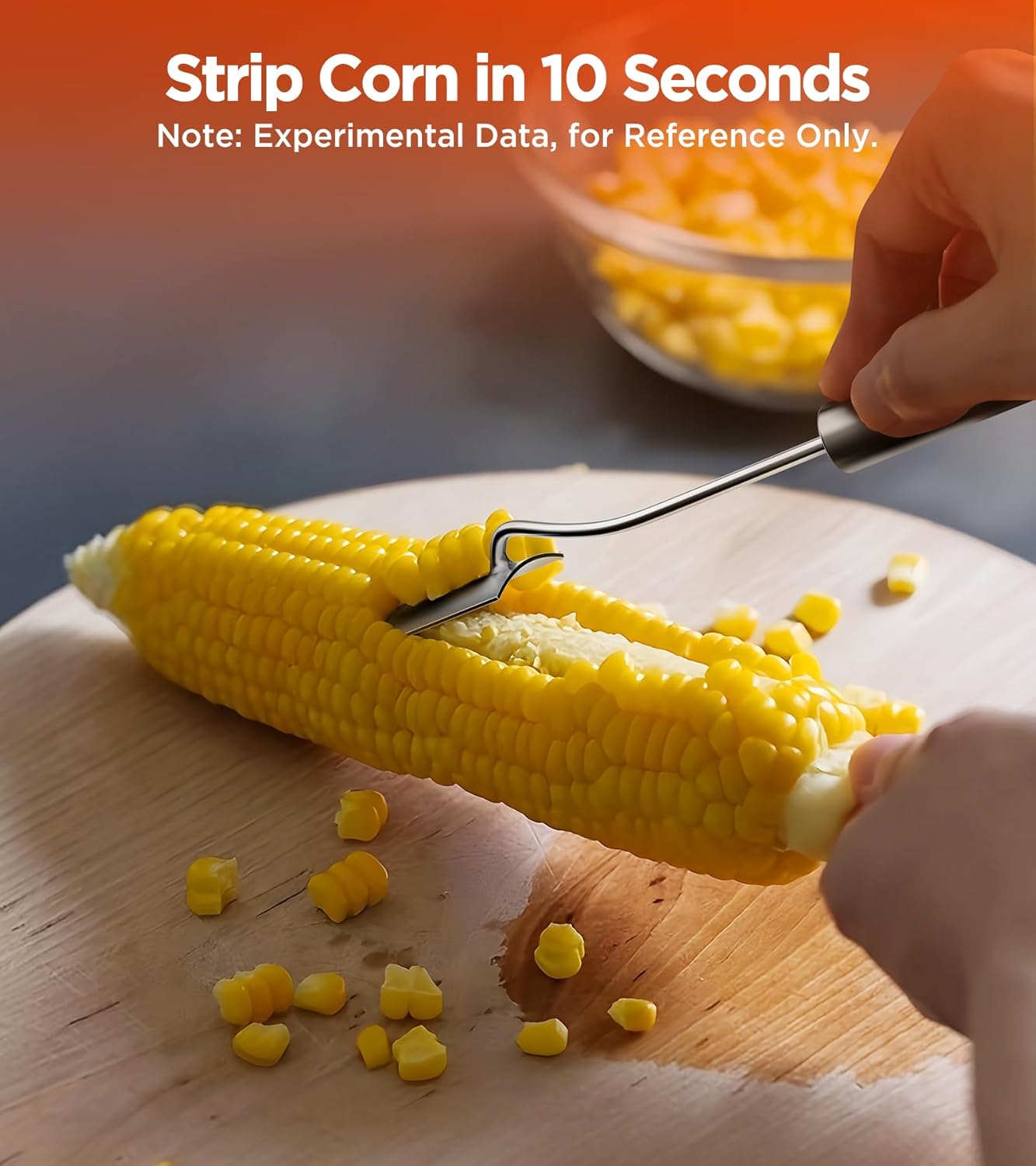 Corn Peeler for Corn on the Cob, Stainless Steel Corn Cob Stripper Tool for Stripping off Corn Kernel From Cob