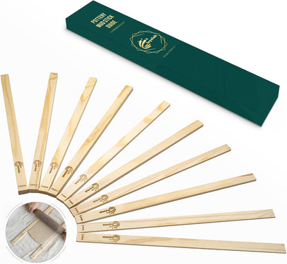 Professional Clay Rolling Pin, 17 Inch Non-Stick Clay Roller for Pottery and Slab Making –Duty Pottery Tool with Ergonomic Handles, Essential for Art Studios