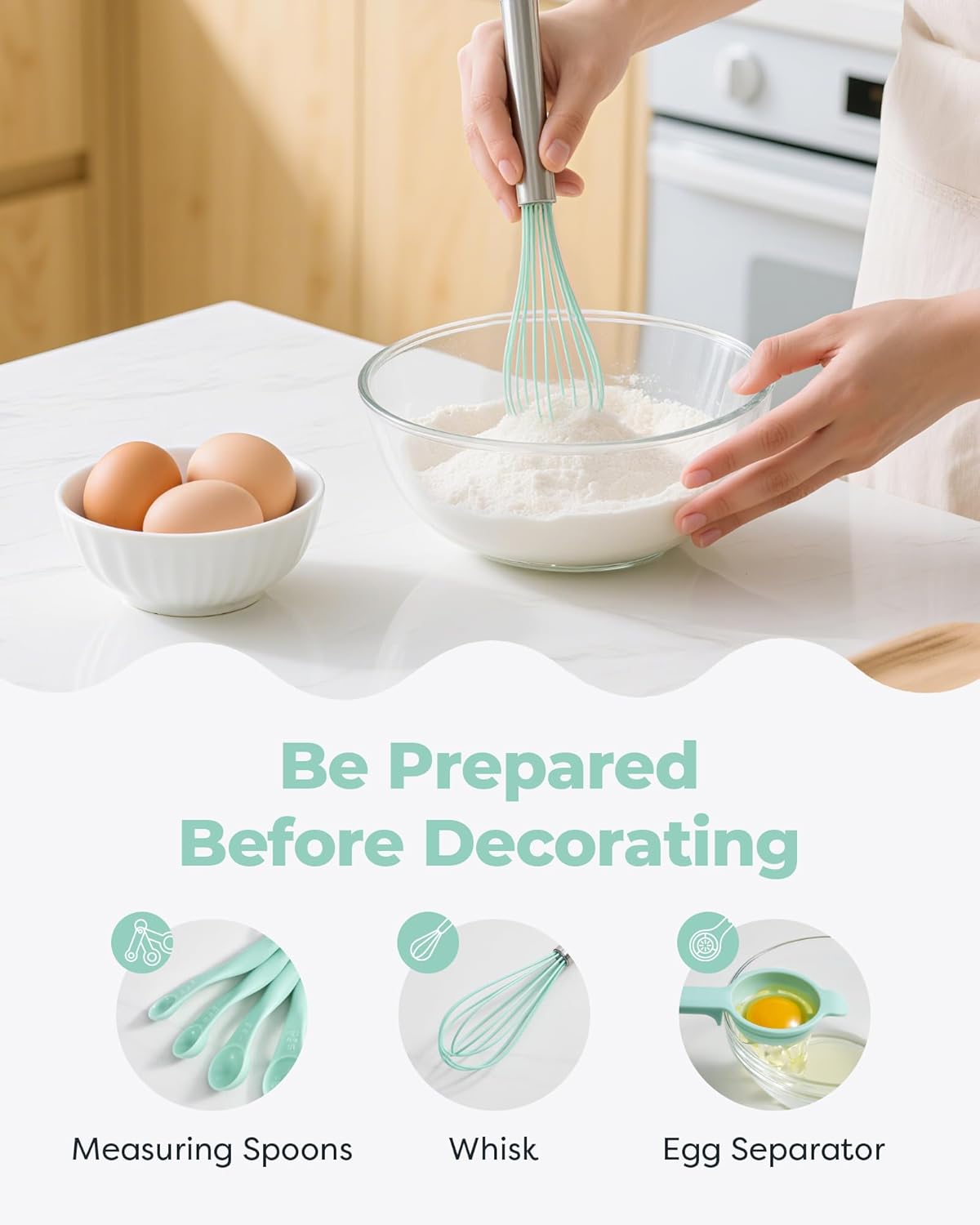 Kootek 71PCs Cake Decorating Kit, Baking Supplies Tools - Includes Cake Stand Turntable, 12 Icing Piping Tips Set, 2 Frosting Spatulas, 3 Scrapers, 50+2 Piping Bags, Coupler, Video Tutorial, Booklet