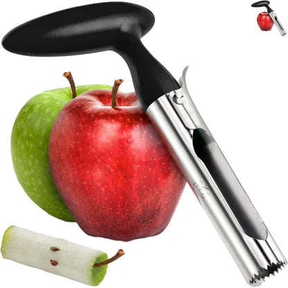 Apple Peeler Corer Slicer, Red, Manual Hand Crank, Suction Base, Plus Apple Corer Included Kitchen Tool