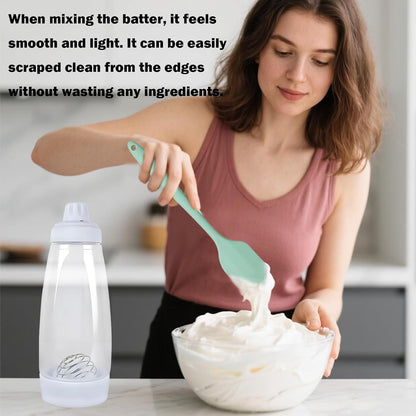 Pancake Squeeze Bottle,Pancake Batter Dispenser Bottle,With Whisk Ball And Stand Base,Squeeze Kitchen Pancake Shaker,For Cupcakes, Muffins,Crepes,Kitchen Baking Tool