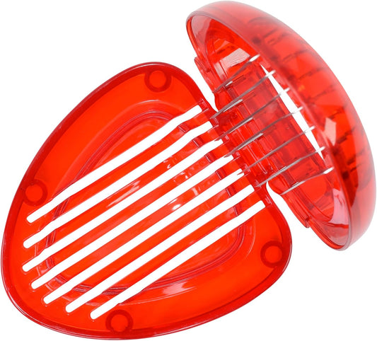 R&M Strawberry Shaped Fruit Slicing Tool with Stainless Steel Blades