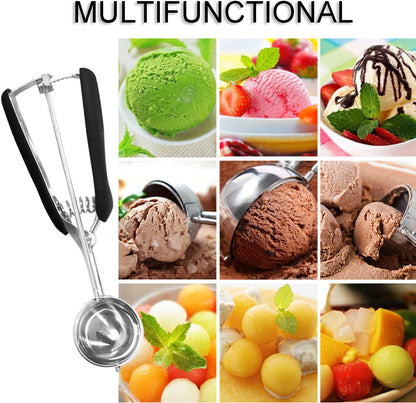 Cookie Scoop, 1 Tbsp Ice Cream Scoop, Cookie Scoops for Baking, Cookie Dough Scoop for Cookie Cupcake Muffin Ice Cream Waffle, Comfortable Grip, Non-Slip
