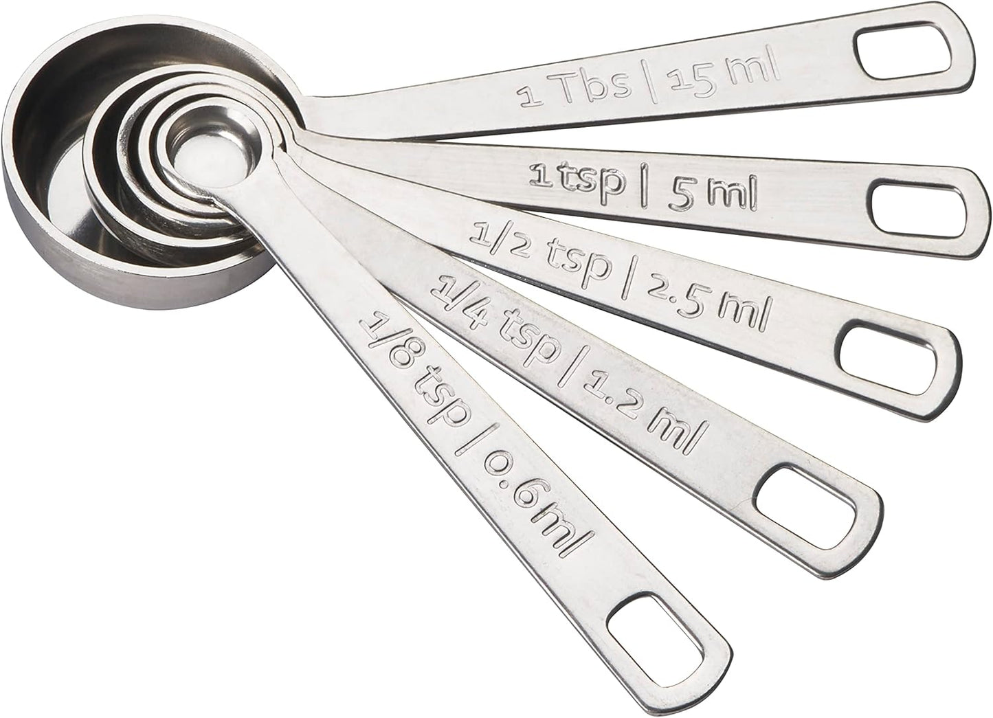 Le Creuset Stainless Steel Measuring Spoons, Set of 5